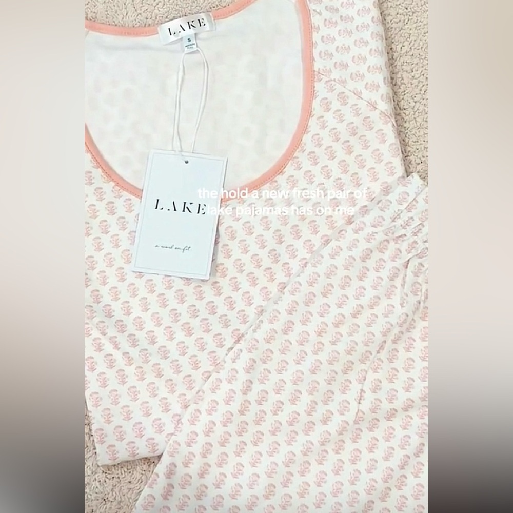 Brand new with tags size small Lake pajama shirt set
